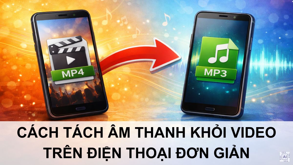 Cách tách âm thanh khỏi video trên điện thoại đơn giản 2026